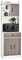 COSTWAY Buffet de Cuisine, Armoire Vaisselier 3 Portes avec Tiroir, Meuble Cuisine avec Passe-Câble, 3 Étagères, Placard, Kit Anti-basculement, 60 x 40 x 180 CM