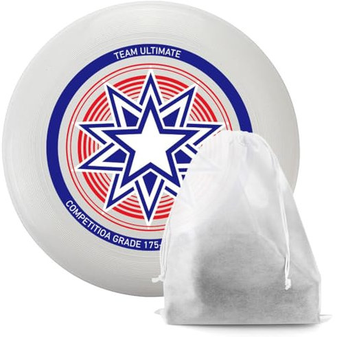 Outdoor-Wettkampf-Frisbee, Flying Ring, Professionelle Wurfscheibe, für Erwachsene, Kinder, Sport, Spiele und Spaß im Freien, Geeignet sowohl für Profi als auch für Casual Spieler, 175g, Blau+Tasche