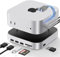 Mac mini M4 Dock, 9 +1 in 1 Mac mini M4 Hub, SSD & Host Dual Ports with 10 Gbps Mac mini M4 Dock Station with 6xUSB A, SD/TF Card Reader with 2280 NVMe SSD for Mac mini M4, Mac mini M4 Pro