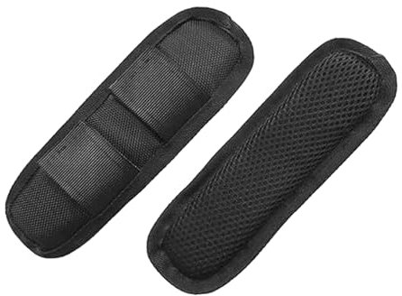 VNIDJGB 2 Pcs Shoulder Strap Pad, Black Anti-Slip Removable Backpack Strap Pads, Universal Breathable Replacement Comfortable Cushion Shoulder Pad, for Backpacks, Luggage, Guitar, Camera Bags.