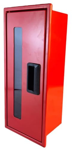 Scatola estintore di grandi dimensioni 58 cm – fino a 6 kg – Armadio resistente alle intemperie – Conservazione estintori – Scatola estintore a parete – Armadio conservazione visibile per protezione