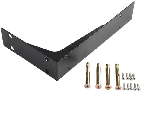 Kaminhalterungen aus Eisen, robuste Wandstütze für schwebende Regale und Arbeitsplatten (25,4 cm)