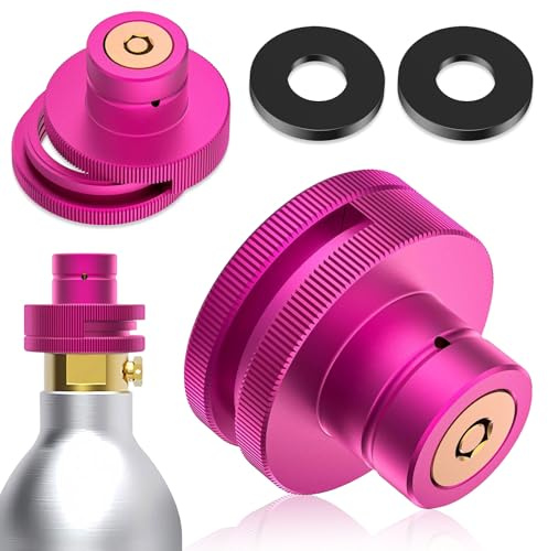 Srup 1 Stück CO2 Quick Adapter, Connect für Soda Sparkling Water Maker | Geteilter, Schnelladapter, fur Trapezgewinde TR21-4