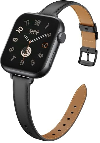 AidorMax Compatibile con Cinturino Apple Watch 40mm 41mm 42mm 44mm 45mm 46mm 49mm Elegante in Pelle Sottile Donna per iWatch Series SE/11/10/9/8/7/6/5/4
