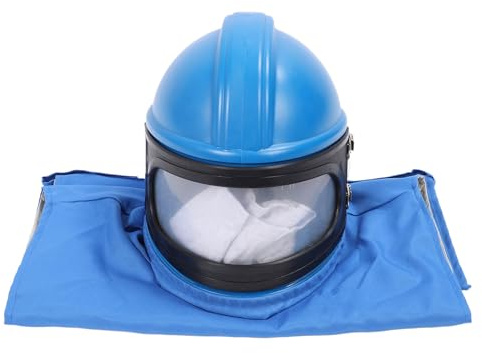 Sorandy Protecteur de Capot de Sablage avec Alimentation en Air pour Un Fonctionnement sans Buée, équipé Combinaison de Protection, adapté aux Grandes Opérations de Coupe et de Revêtement