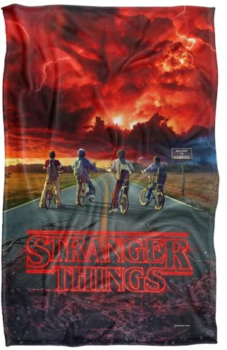 Stranger Things Mind Flayer Superweiche Kuscheldecke mit seidigem Griff – 91 x 147 cm