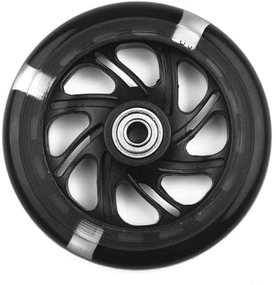LED blinkende Scooter-Räder, 120 mm, leuchtende PU-Reifen mit ABEC-7-Kugellagern für Tretroller, Blau
