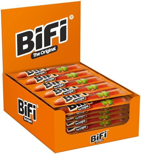 BiFi Original – Herzhafter Salami Wurstsnack – Geräucherter Fleischsnack als Snack to go – 40er BIG-Box (40 x 22,5 g)