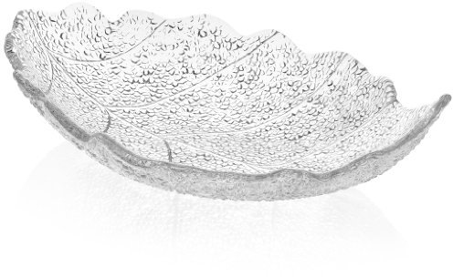IVV Glassware Madagascar Decorative Centerpiece Bowl, 16-1/2-Inch by 19-Inch, Clear