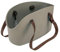 Ferplast Hundetragetasche für kleine Hunde und Katzen with-ME, Transporttasche für Haustiere, Hundetasche, verstellbare Trageriemen, Sicherheitsgurt inklusive, 21,5 x 43,5 x h 27 cm Taupe