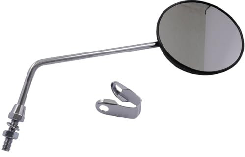 2EXTREME Klemm Spiegel, Rückspiegel, 102mm rund, schwarz, universal M8 Gewinde