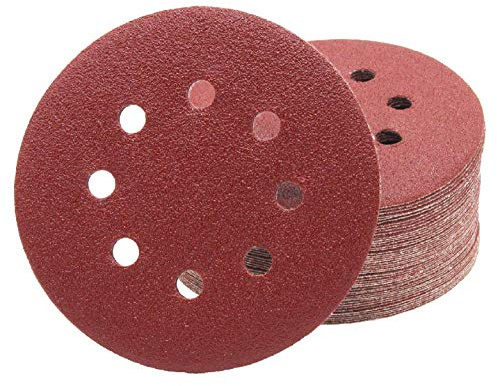 Profi-Schleifscheiben │ 50 Stück │ 8-Loch │ Ø 125 mm │ Korn 120 │ für Exzenterschleifer │ Schleifblätter │ Schleifpapier │ Schleifpads