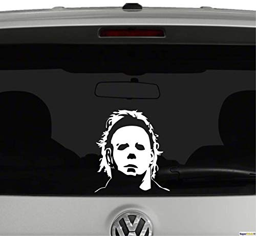 SUPERSTICKI® Michael Myers Kopf Aufkleber ca 15 cm Aufkleber Sticker Decal aus Hochleistungsfolie Aufkleber Autoaufkleber Tuningaufkleber Racingaufkleber Rennaufkleber Hochleist