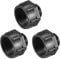 sourcing map Threaded Bushings Nylon Connector Adaptor M20 Outer Thread to M25 Inner Thread Black, 3 Pcs