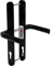 uPVC Door Handle Hoppe London 92PZ 240mm Sprung Double Glazing Pair Black
