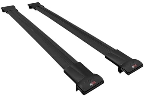 RE&AR Tuning Compatible avec Citroen C4 Cactus 2014-2021 Fly Model Barres de Toit Railing Porte-Bagages de Voiture Noir Aluminium 2 Barres