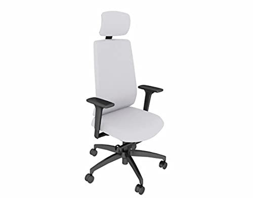 Dauphin Indeed nachhaltiger Bürostuhl, Individualisierbar, ergonomisch, leichtes Gewicht (Tonal Nachhaltig: Grau, Vollpolster mit Nackenstütze)