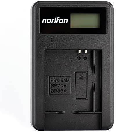 SLB-70A LCD USB Charger for Samsung AQ100, DV100, DV101, DV150F, DV90, ES80, ES90, ES95, SL605, PL120, TL105, TL110, TL205, WB30F, WP10 Camera and More