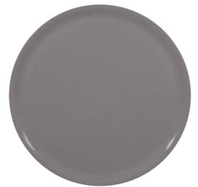 HENDI Plato de pizza redondo, plato para servir pizza, porcelana, motivo: unicolor, apto para el microondas y el lavavajillas, ⌀330 mm, gris oscuro