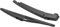 Shanrya Auto-Heckscheibenwischerarm-Blatt-Set 287815304R Schwarz Ersatz, Heckscheibenwischer-Armblatt ABS-Ersatz für SANDERO 2005-2015 Kfz-Karosserieteile, popular