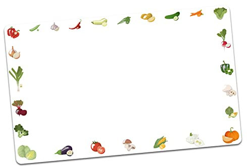 Displayschutz Aufkleber kompatibel mit Küchenmaschine Thermomix TM6 Design Sticker Klebefolie Zubehör Küchengerät wasserfest selbstklebend R183 (09 Gemüse)