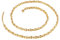 AMDXD Premium Halskette für Herren aus Edelstahl, Bohnenkette Männer-Kette Eco-Verpackung Kleine Geschenke für Männer, Kettenlänge 64cm, Gold