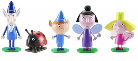Ben & Holly Collectable 5 Figure Pack, Ben and Holly's little kingdom, wise old elf, nanny plum, imaginative play