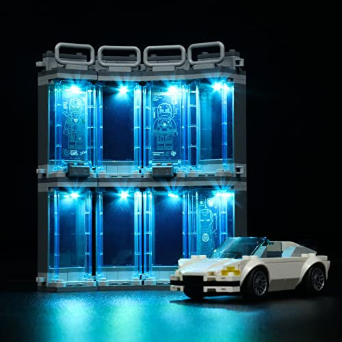 Led Light Set for Lego Iron Man Armory, Led Light Kit for Lego 76216 Marvel Iron Man Armory - Not Include Lego Models, Just Light Set