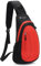 Sciphylia Brusttasche Sling Bag Herren Wasserdicht Schultertasche Einzelgurt Rucksäcke Schulterrucksack Anti-Diebstahl Crossbody Bag für Männer Frauen Freien Wandern Reisen Radfahren Klettern, Rot