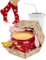 soxo Burger Pizza Socken Geschenke Für Frauen Damen Socks Herren Lustige Geschenk Für Männer 35-40 Hamburger 1 Paar