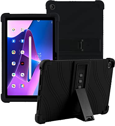 XLTTONG - Funda de silicona anticaídas para Lenovo Tab M10 Plus, 3ª generación de 10.6 pulgadas, soporte para PC, tableta, funda de silicona, anticaídas para Lenovo Tab M10 Plus, 2022