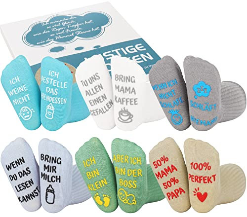 Belloxis Baby Socken 0-12 Monate - Taufgeschenke Jungen und Mädchen zur Geburt