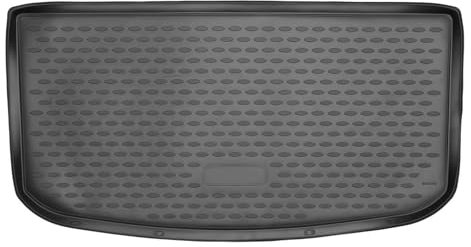 OMAC Kofferraummatte Kofferraumwanne kompatibel mit Hyundai i10 2019-2025 Gummi TPE Schwarz