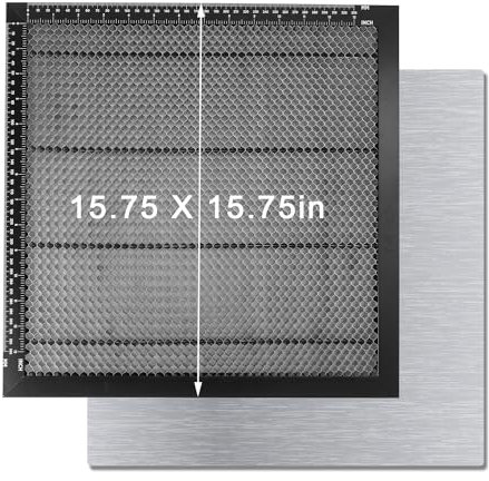 Waben Arbeitstisch für Laser, 40x40cm Wabenlaserbett mit Aluminiumplatte Stabil Waben Laser Arbeitsplatte Schnelle Wärmeableitung