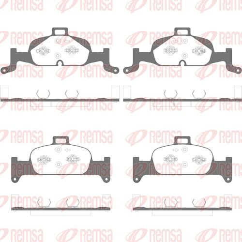REMSA 1691.10 Bremsbelagsatz Bremsbeläge Vorne mit Feder Kompatibel mit AUDI A4 B9 Avant 8W5, 8WD