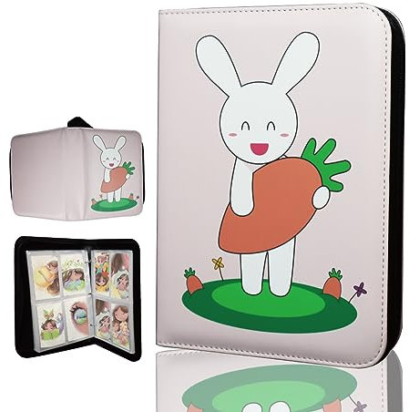 Crystalikes Classeur étanche à 4 poches, porte-cartes pour cartes à collectionner, 400 pochettes double face, compatible avec les cartes de jeu
