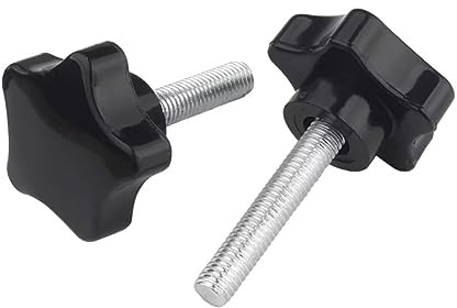 SYDARSYN Flügelschraube Kunststoff Plastik Sternenkopf Rändelschrauben Sterngriff M6x50mm (5 Stück)