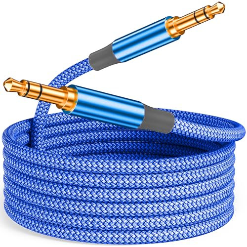 Siwket 3.5mm Aux Kabel & Klinkenkabel 3M, bruchfestes Metallgehäuse (Kopfhörerkabel, Audio Kabel, Klinke auf Klinke, für iPhone/Handy, iPad/Tablet, Kopfhörer, MP3-Player, Auto, Nylon)