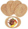 AWAOVV 4 Pcs Large Oval Woven Placemats, Rattan Placemats Boho Style, 1cm Thick, Natural Water Hyacinth, Dinning Table Mats
