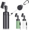 FUZVOL Golf Club Brush Groove Cleaner with Water Spray Bottle and Hook, Golf Groove Cleaning Brush for Golf Ball Club, Portable Brush Cover Golf Accessories Golf Gifts for Men Carbon Black