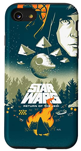 iPhone SE (2020) / 7 / 8 Star Wars Return of the Jedi Illustrated Retro Movie Poster Case