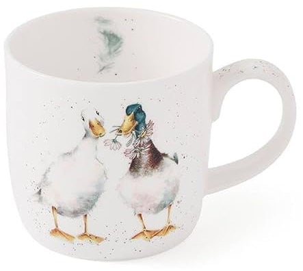WRENDALE DESIGNS“ Royal Worcester Wrendale Deigns Duck Love 0,3 Liter Tasse Ente