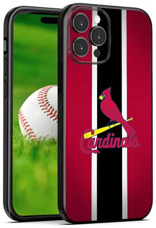Schutzhülle für Baseball-Fans von St. Louis, kompatibel mit iPhone 14 Pro Max, einzigartiges Geschenk für Weihnachten, Kinder, Vater, Ehemann, Mutter, Vatertag, Erntedankfest, 14 Pro Max, Rot