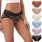 INNERSY Damen Unterhosen Spitze Hipster Unterwäsche Baumwolle Slip Weich Schlüpfer 6er Pack (42, Mehrfarbig/Rosenmuster)