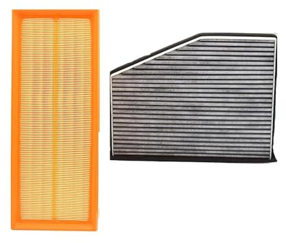 Toiumops Filtro Abitacolo per Audi A3 Q3 TT, per VW Golf Passat EOS CC Beetle, Filtro dell'Aria abitacolo e Filtro dell'Aria del Motore 1K0129620D