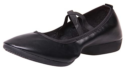 Genérico Cordones Mujer Bailarinas Verano Zapatos Vestir Zapatos de Baile Transpirables con Punta Redonda y cuñas Antideslizantes de Color sólido de Blanda de Verano Sanitarias Mujer (Black, 40)