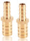 2 Stück Schlauchverbinder 12mm x 8mm Messing, Schlauch ID Messing Reduzierstück, Schlauchverbinder Adapter Messing, Messing Reduzierstück Schlauchverbinder gerade, für Wasserleitung und Olleitung