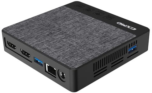 Mini PC Windows 11 Mini Computer Desk Con processore Intel Gemini Lake N4000 6G LPDDR4 64G EMMC Supporto Doppio schermo Risoluzione 4K WiFi BT per la famiglia Business Home Office