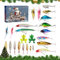 Generic Angel-Adventskalender 2024 für Erwachsene - 24-Tage-Weihnachtskalender mit Fischköder für Angler