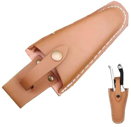 Gartenschere Lederholster,Ledertasche für Gartenschere,Pruner Holster,Garten Gartenschere Scheide,Leder Baumschere Scheide, Lederscheide Werkzeugholster für Messer Zangen Werkzeug Messer Aufbewahrung
